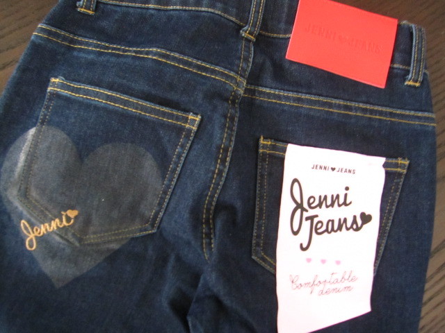 Jenni Jenni Heart рисунок . симпатичный Denim брюки 130 темно-синий 