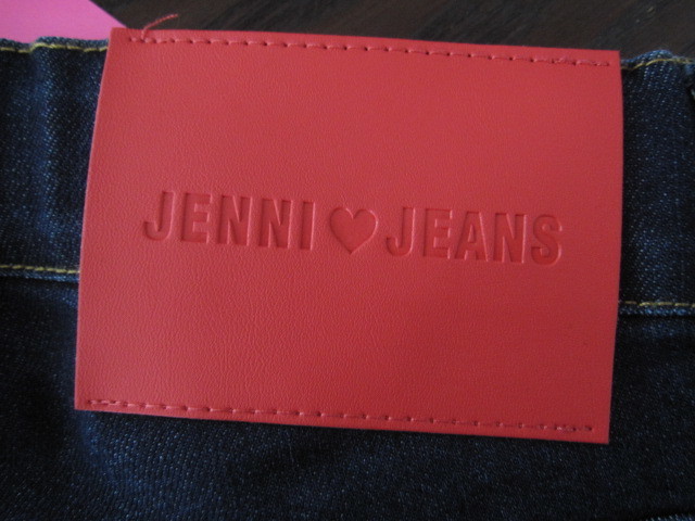 Jenni Jenni Heart рисунок . симпатичный Denim брюки 130 темно-синий 