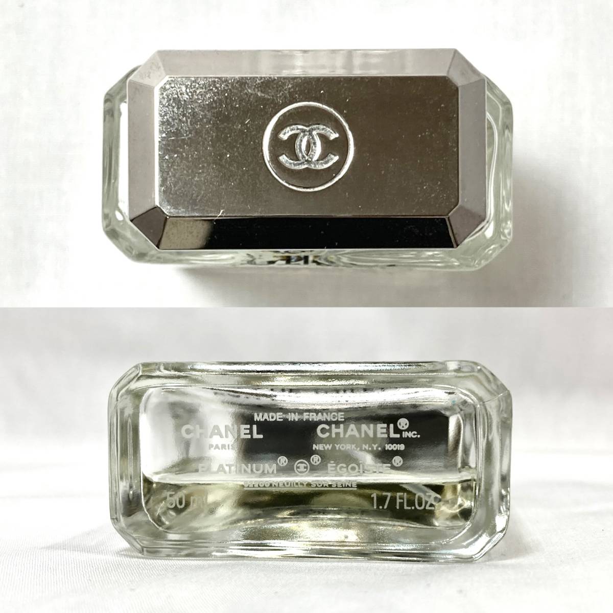 ▼香水 2本セット CHANEL エゴイスト プラチナム 50ml 残1/3程度/BVLGARI プールオム オードトワレ 100ml 残6割程度 メンズ コロン_画像4