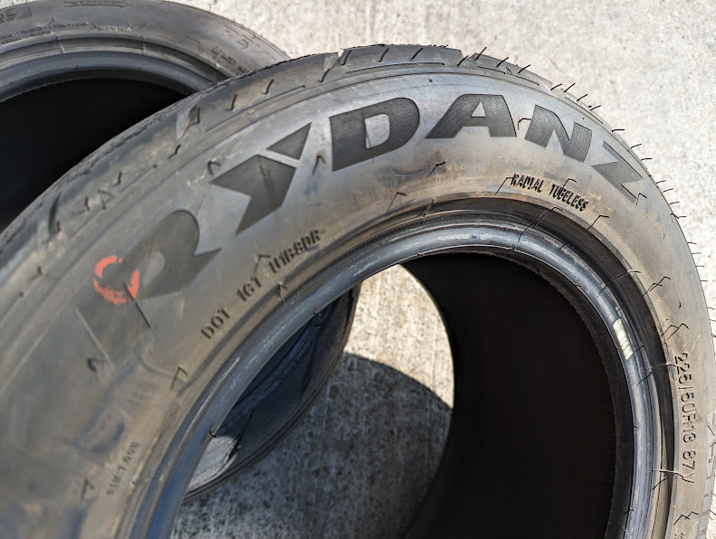 225/50R13 RYDANZ REVIMAX R23 シバタイヤ 中古品2本（F）_画像4