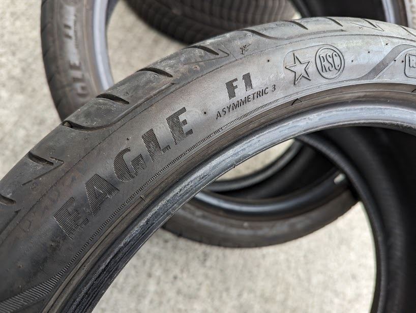 255/35R19 GOODYEAR EAGLE F1 ASYMMETRIC3 RSC BMW・Mercedes承認 中古品2本セット（F）_画像8