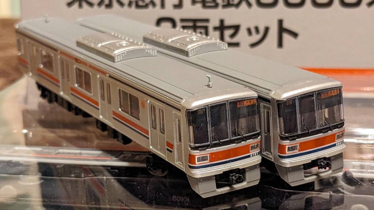 TOMYTEC(トミーテック)製 鉄道コレクション 東急新3000系 2セット6両セット ※帯修正、インレタ貼付け済み_画像1