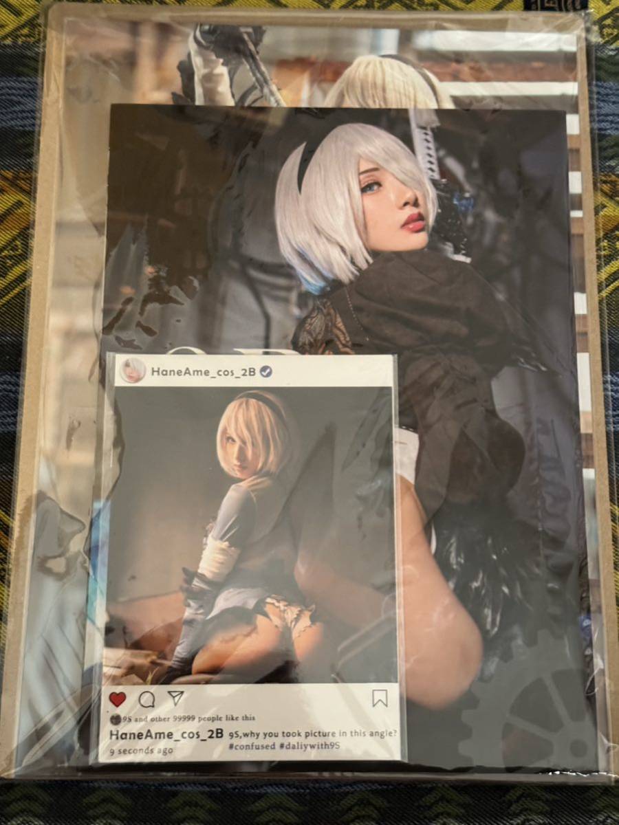 【送料無料・未開封】「NieR：Automata 2B DX版 完成品フィギュア」＆「Hane Ame 雨波コスプレ写真集 ニーアオートマタ2B特典付」_画像2