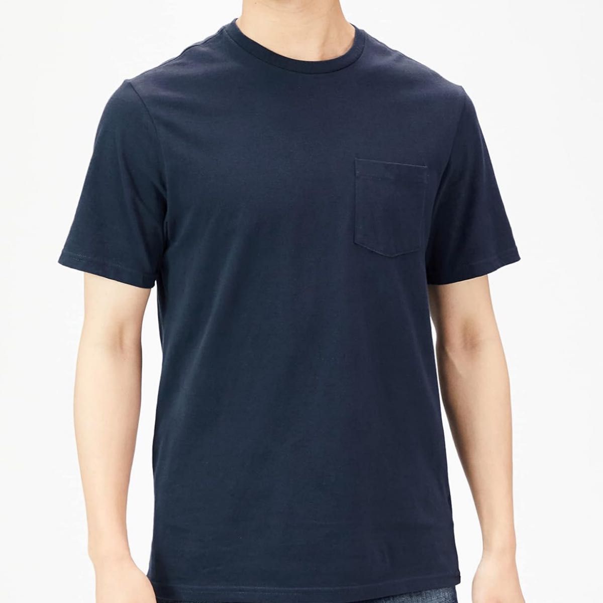 2枚組 Tシャツ ポケット付き クルーネック レギュラーフィット 半袖 メンズ　Ｓサイズ