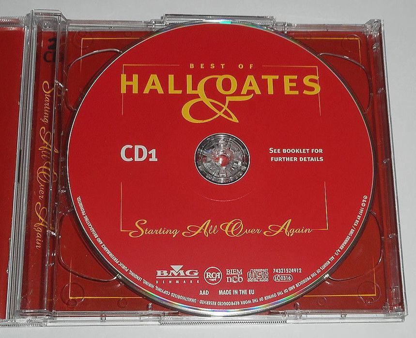 1997年EU盤◎2枚組36曲収録『Starting All Over Again: The Best Of Hall And Oates』ホール＆オーツ★レーベルを超えた最高＊最強のベストの画像3