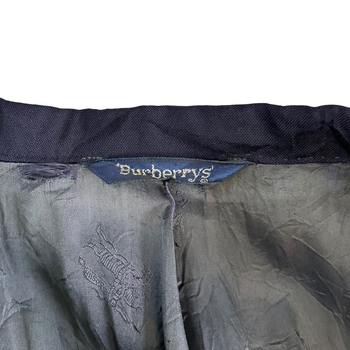 80s Burberrys’ テーラードジャケット ネイビー ブレザー ジャケット コート ウール Boyd’s Burberry バーバリー_画像3
