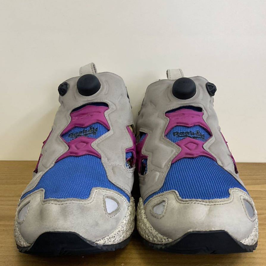 Reebok INSTA PUMP FURY スニーカー US10 28cm グレー×ブルー×ピンク シューズ リーボック ポンプ フューリー ローカット V57585_画像3