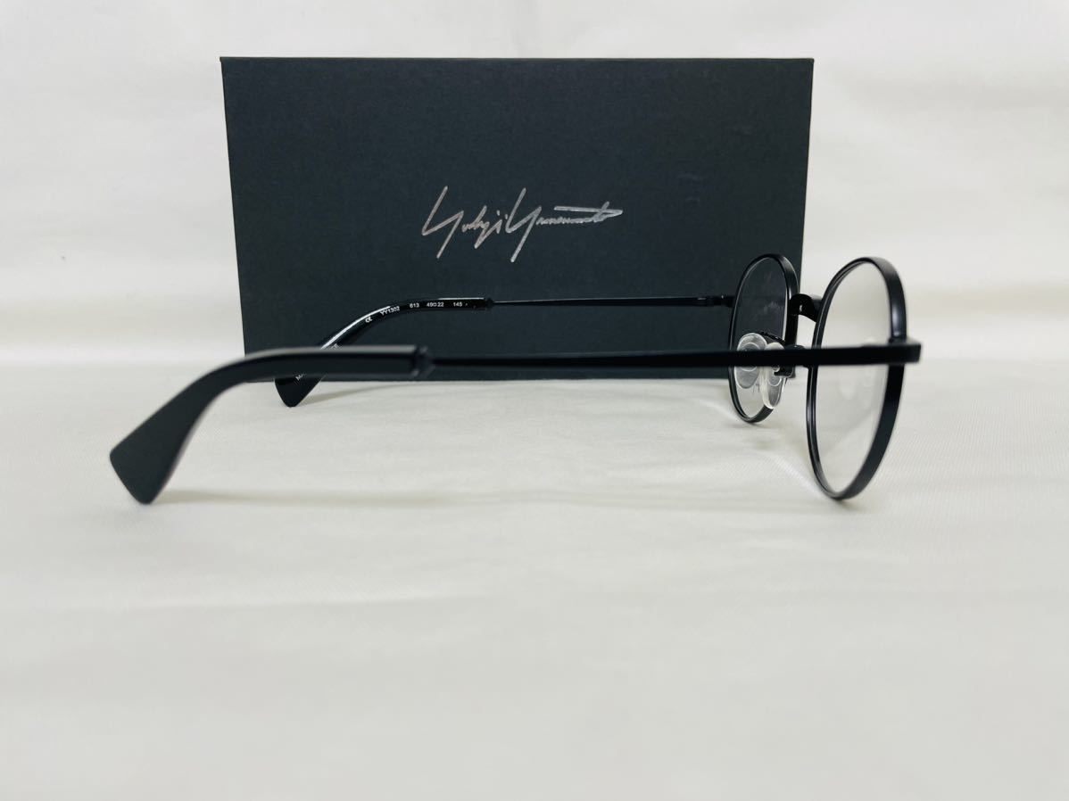 【ヨウジヤマモト メガネフレーム】YOHJI YAMAMOTO YY1302 613 49□22-145 未使用 美品 伊達眼鏡 ブラック_画像5