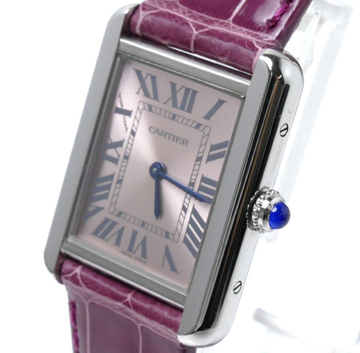 CARTIER カルティエ タンク ソロ SM 腕時計 電池式 W5200000 レディース【中古】_画像2