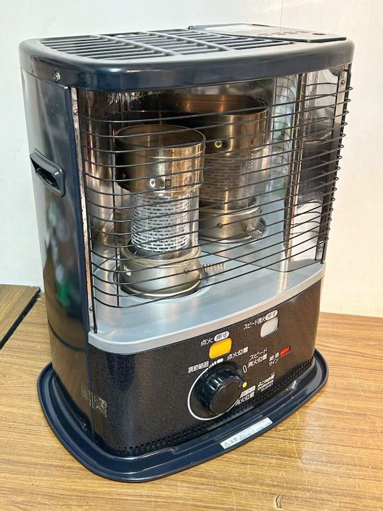 コロナ ポータブル石油ストーブ SX-2412Y 電池式 4L 木造7畳まで コンクリート9畳まで 電池のみでどこでも使えます 電源不要 ダークグレー