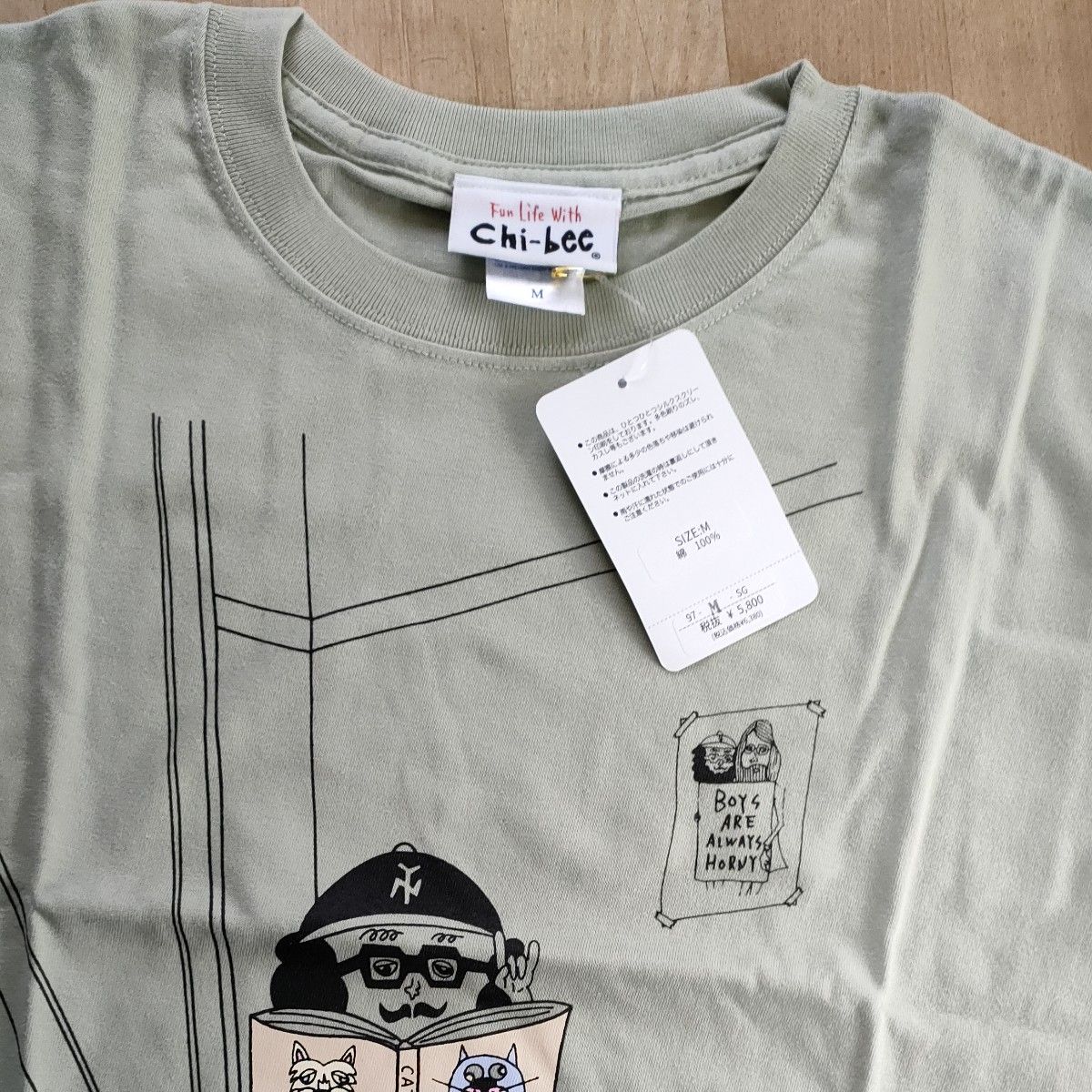  新品 chi-bee チービー  Tシャツ サイズM　タグ付き