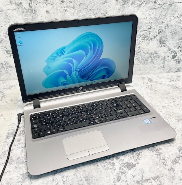 T3381 HP ProBook 450 G3 Core i5-6200U 2.30GHz Windows11 メモリー8GB SSD256GB ノートPC _画像1