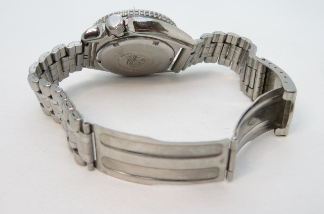 1円～【動作品】SEIKO セイコー プロフェッショナル 200M ダイバー メンズ腕時計 デイデイト 7C43-6010 シルバー ブラック文字盤　2-3-20_画像7