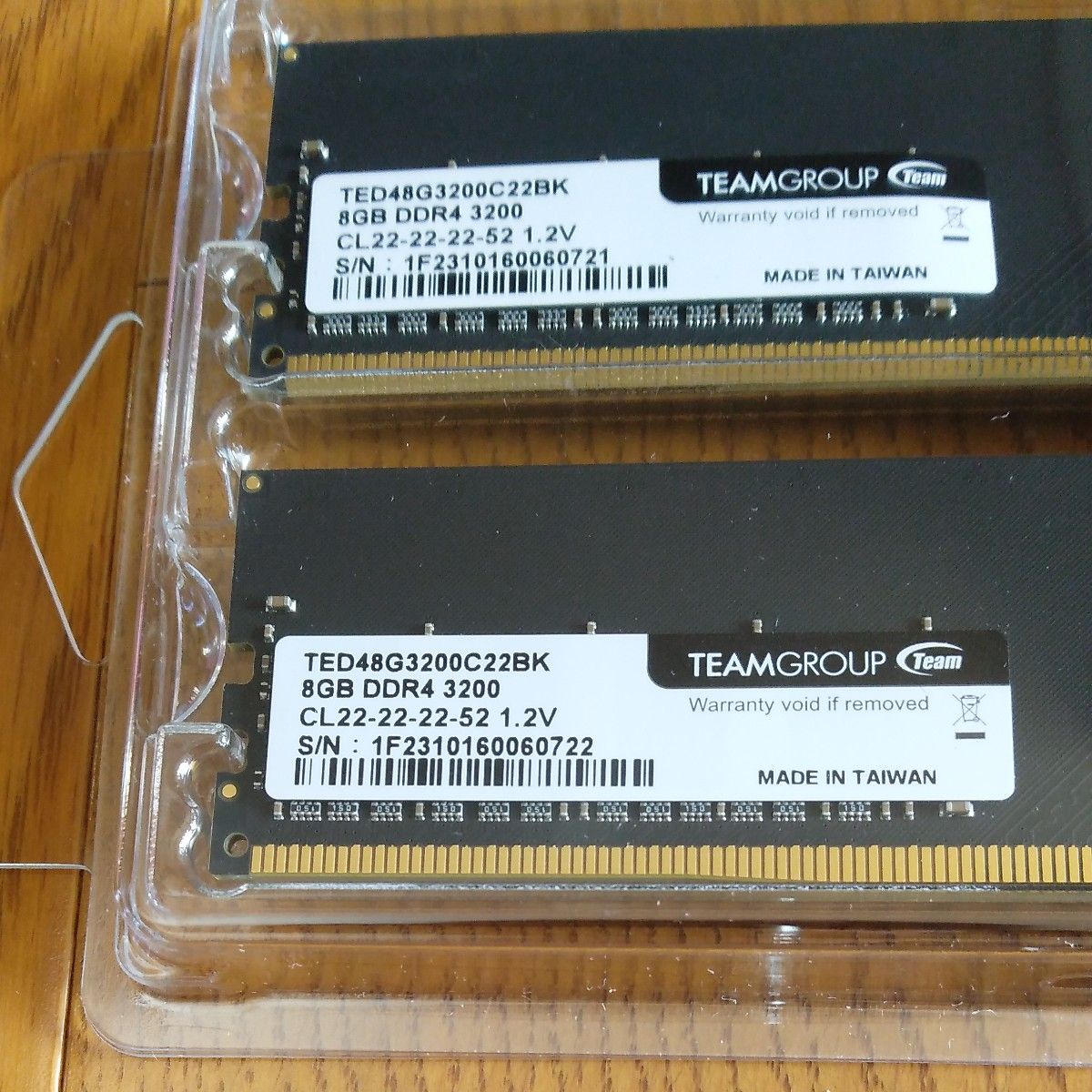 TEAM 16GB メモリ DDR4 3200MHz 未開封品