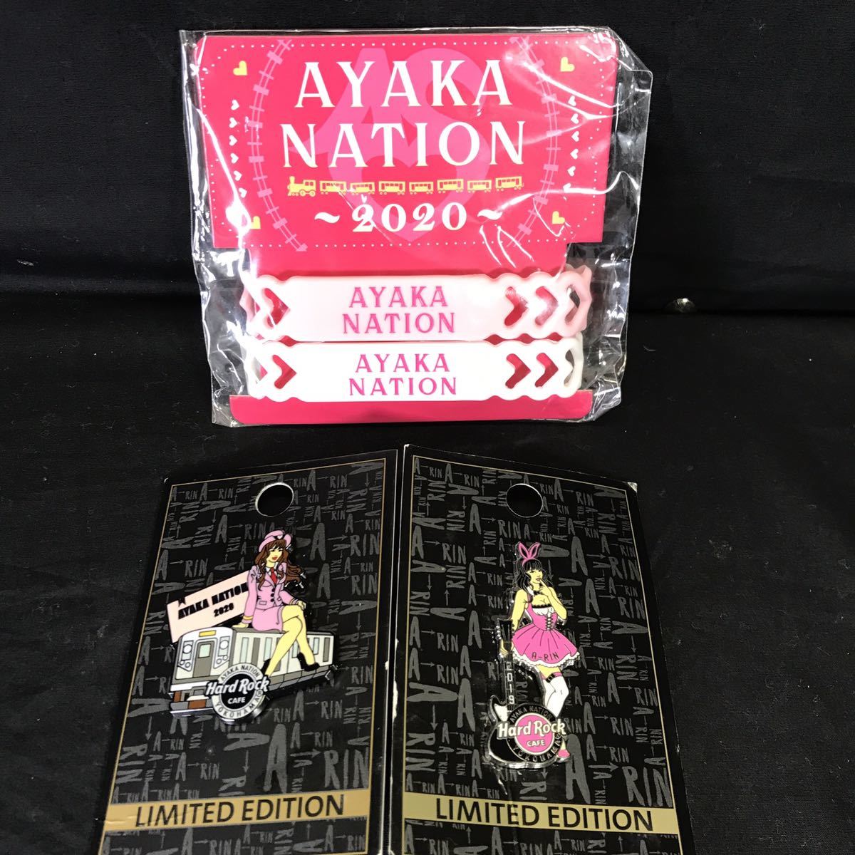 T2795 未使用 ももいろクローバーZ 佐々木彩夏 ラピンバッジ バーバンド あーりん AYAKA NATION 2020 2019 Hard Rock ももクロ_画像1