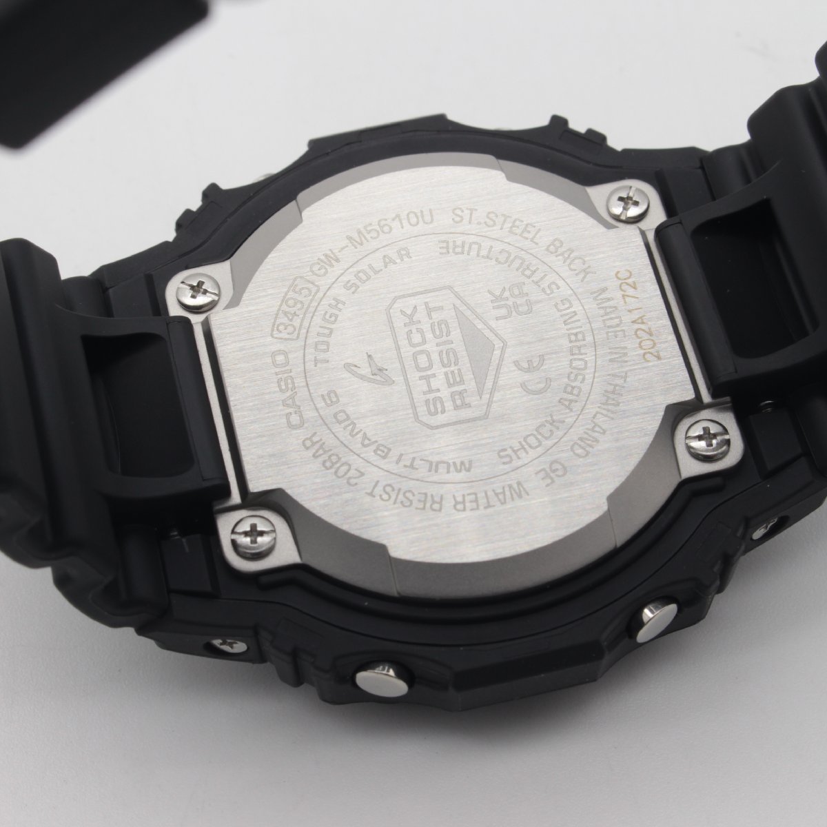 1754▲ CASIO 腕時計 G-SHOCK GW-M5610U-1JF 20気圧防水 耐衝撃性 電波 ソーラー 暗所で見やすい ワールドタイム ブラック×レッド【0129】_画像6