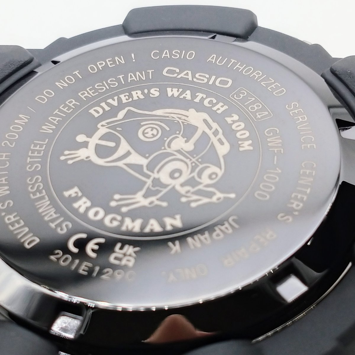1803♪ / CASIO カシオ G-SHOCK ジーショック FROGMAN GWF-1000-1JF 腕時計 ソーラー式 電波時計 ダイバーズ メンズ ブラック【0202】_画像6