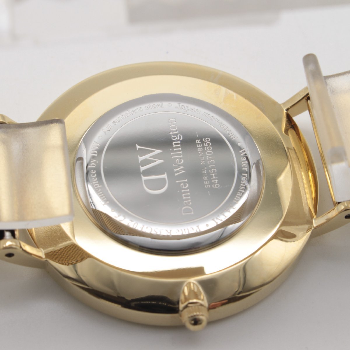 1827▲ Daniel Wellington 腕時計 DW00100345 3気圧防水 シンプル バーインデックス カジュアル レディース グリーン×ゴールド【0202】_画像6