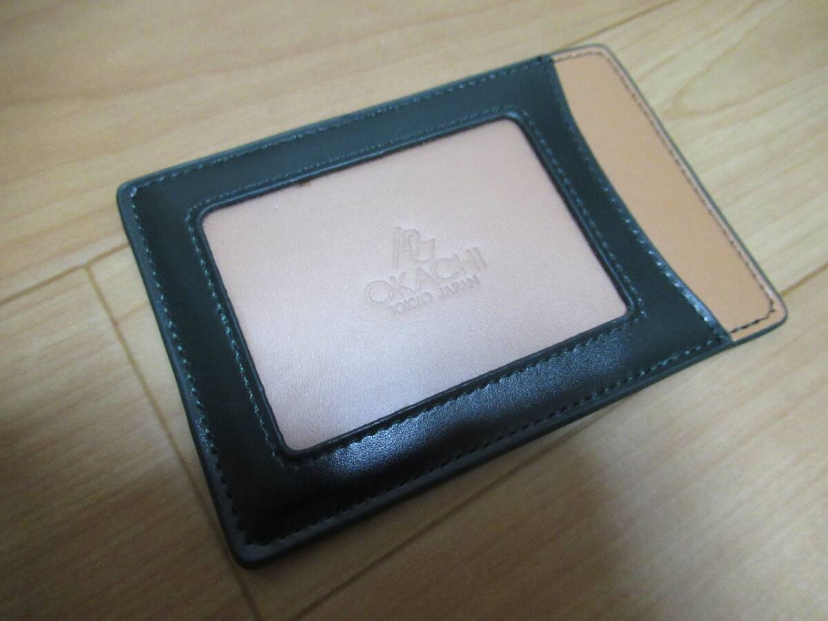★487 OKACHI TOKYO オカチ 新品上質レザーのパスケース　カードケース_画像1