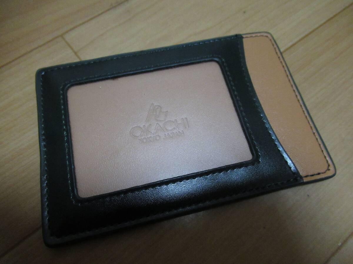 ★487 OKACHI TOKYO オカチ 新品上質レザーのパスケース　カードケース_画像3