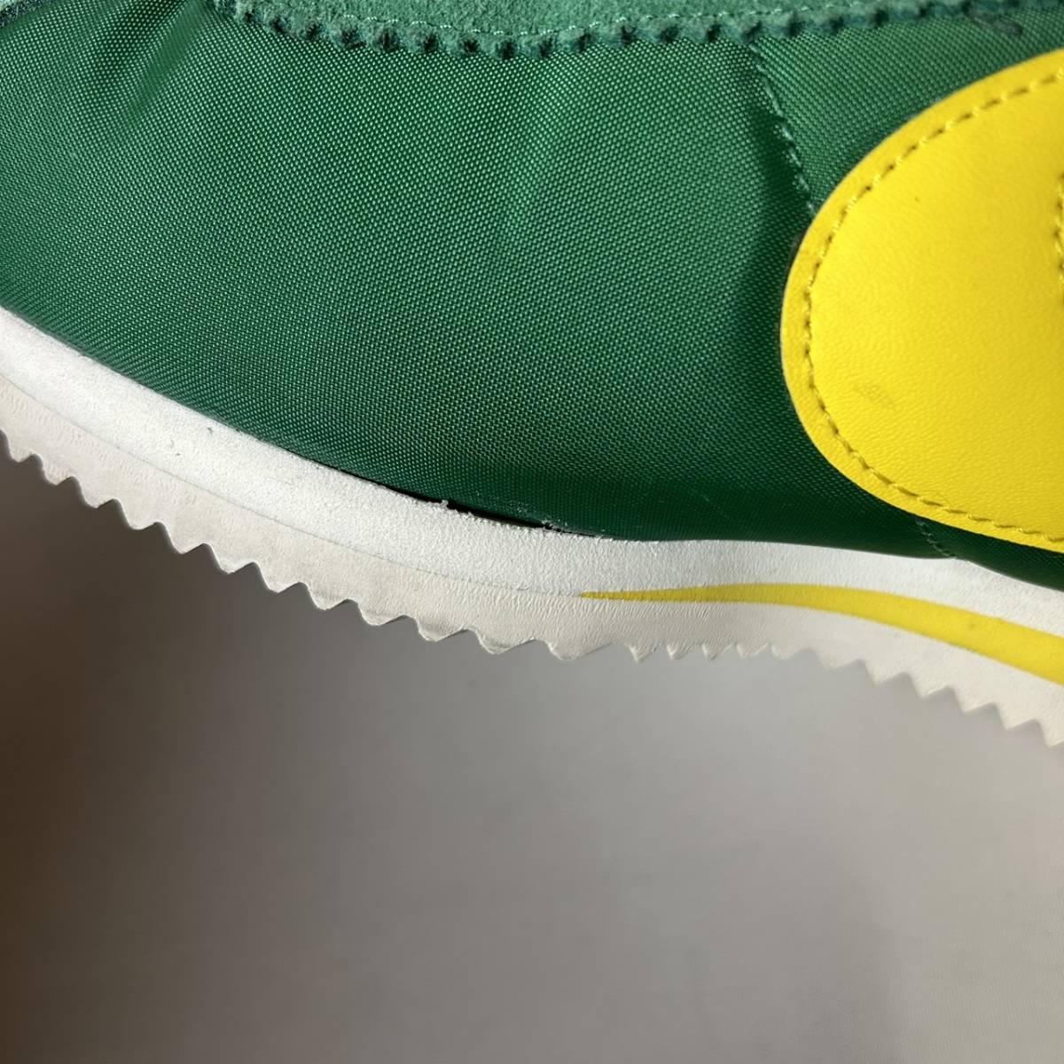 貴重 16年製 正規品 NIKE CLASSIC CORTEZ NYLON AW 844855-370 ナイキ クラシック コルテッツ ナイロン 風車 筆記体 パイングリーン 26cm_画像8