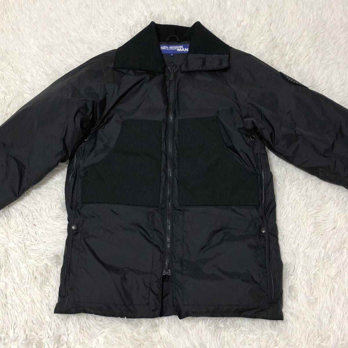 最強コラボ JUNYA WATANABE COMMEdesGARCONS MAN×CANADA GOOSE カナダグース ダウンジャケット 黒 ブラック Mサイズ メンズ 黒タグ _画像3