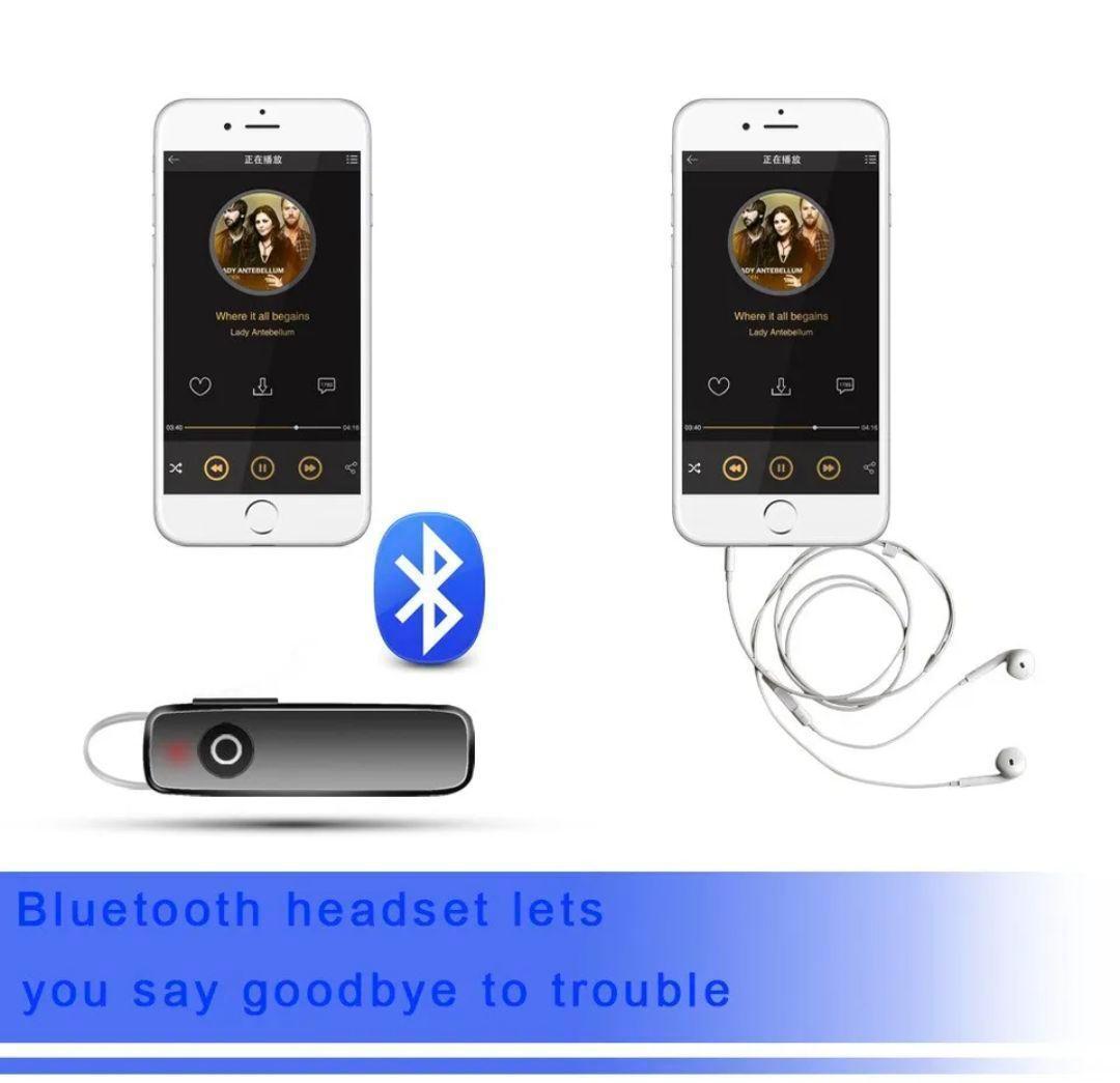 Bluetoothヘッドセットステレオワイヤレス(ブラック)