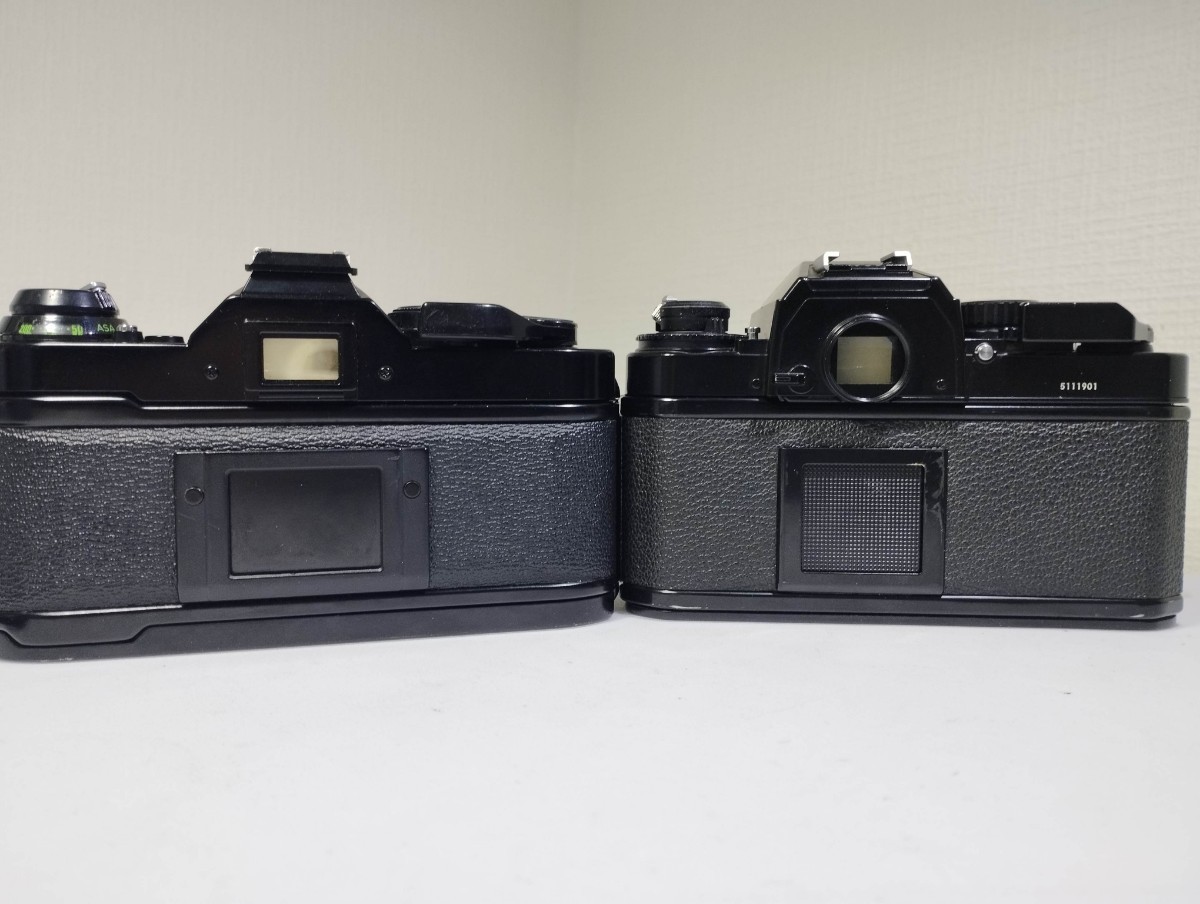 【リサイクル】 Nikon FA CANON AE-1 PROGRAM フィルムカメラ レンズ付き 1円スタート売り切りジャンク品　ニコン キャノン 一眼レフ_画像6