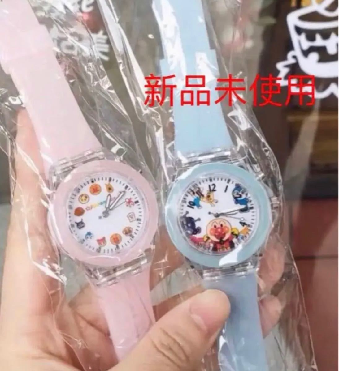 腕時計 女の子 ピンク 子ども腕時計 時計 アンパンマン 新品の画像7