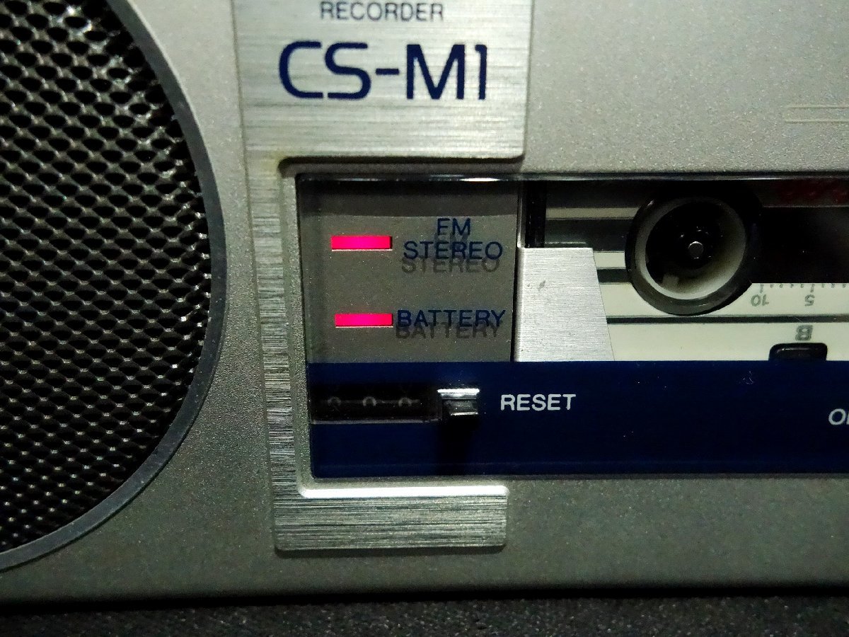 ★美品！AIWA Micro Boy FM/AM マイクロステレオラジオ カセットレコーダー CS-M1（元箱 取説等ありの画像3