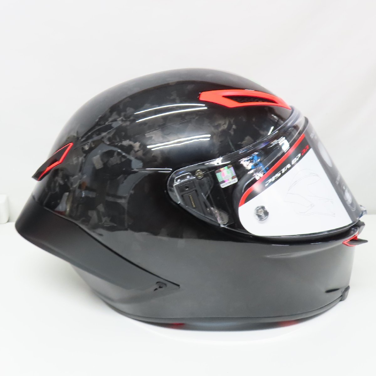 【新品未使用】【アジアンフィット】AGV PISTA GP RR ITALIA CARBONIO FORGIATO フルフェイスヘルメット Mサイズ MFJ公認 カーボン 人気_画像5