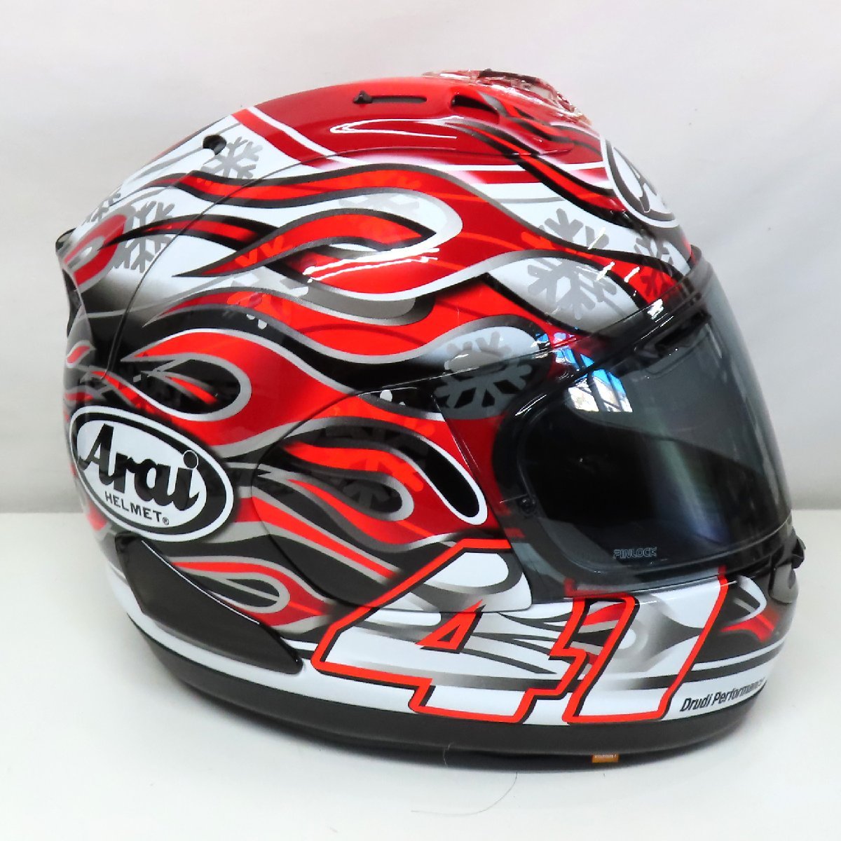 【美品】Arai アライ RX-7X HAGA ハガ フルフェイスヘルメット Lサイズ バイク 二輪 オートバイ ツーリング レーサー_画像5