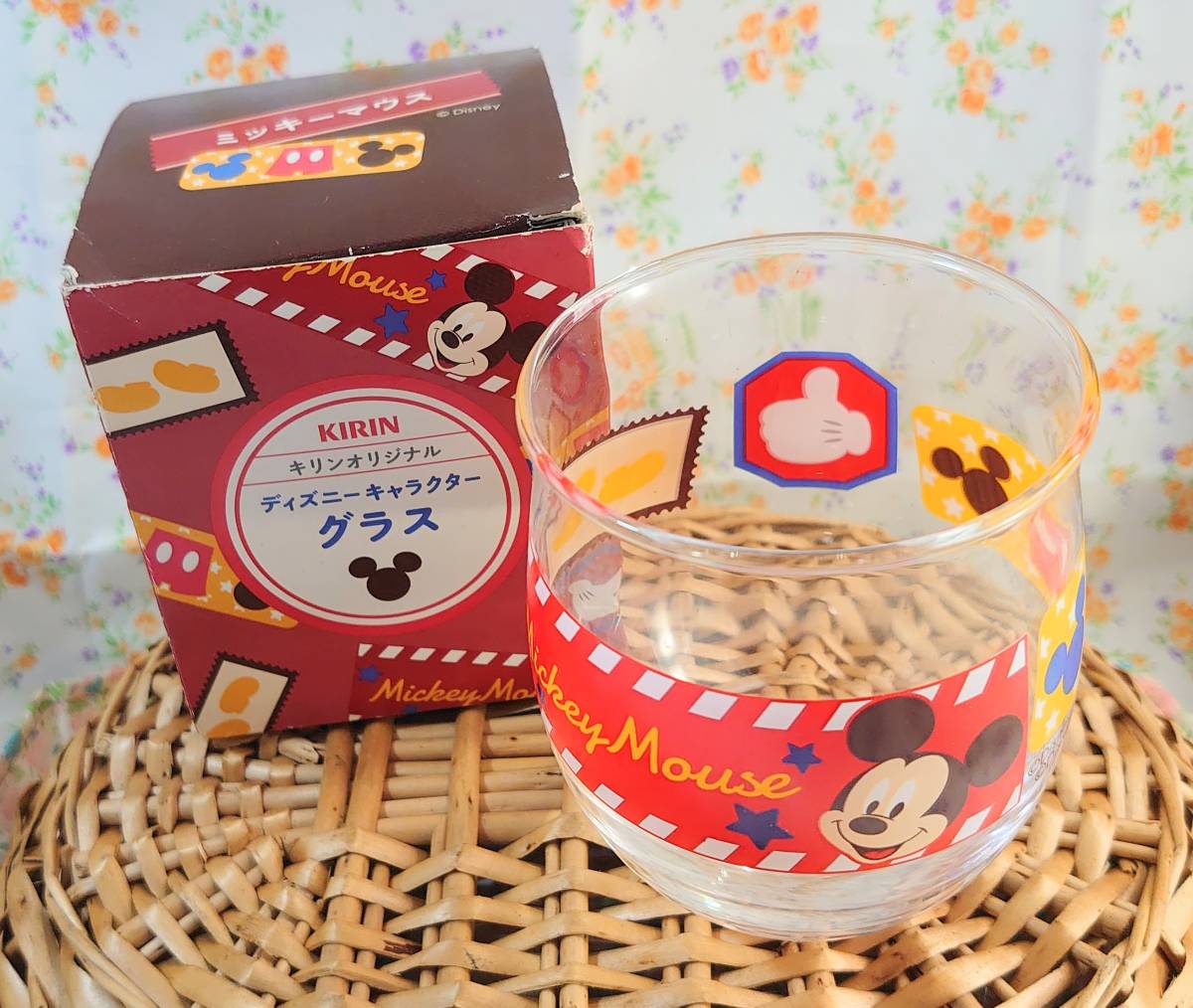 非売品[グラス]Disney/KIRIN　Mickey Mouse　キリンオリジナル　ディズニーキャラクター　グラス　 ミッキーマウス　東洋佐々木ガラス_画像1