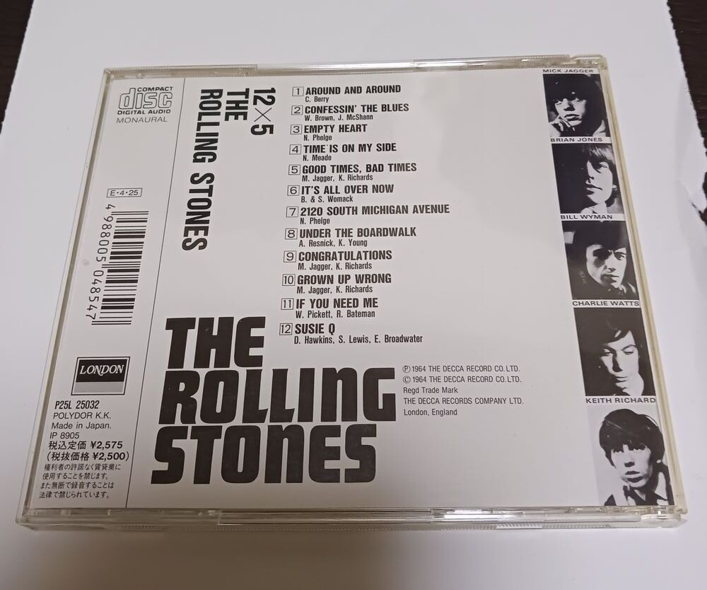 【 The Rolling Stones】ローリング・ストーンズ『12×5』ＣＤ（中古）_画像2