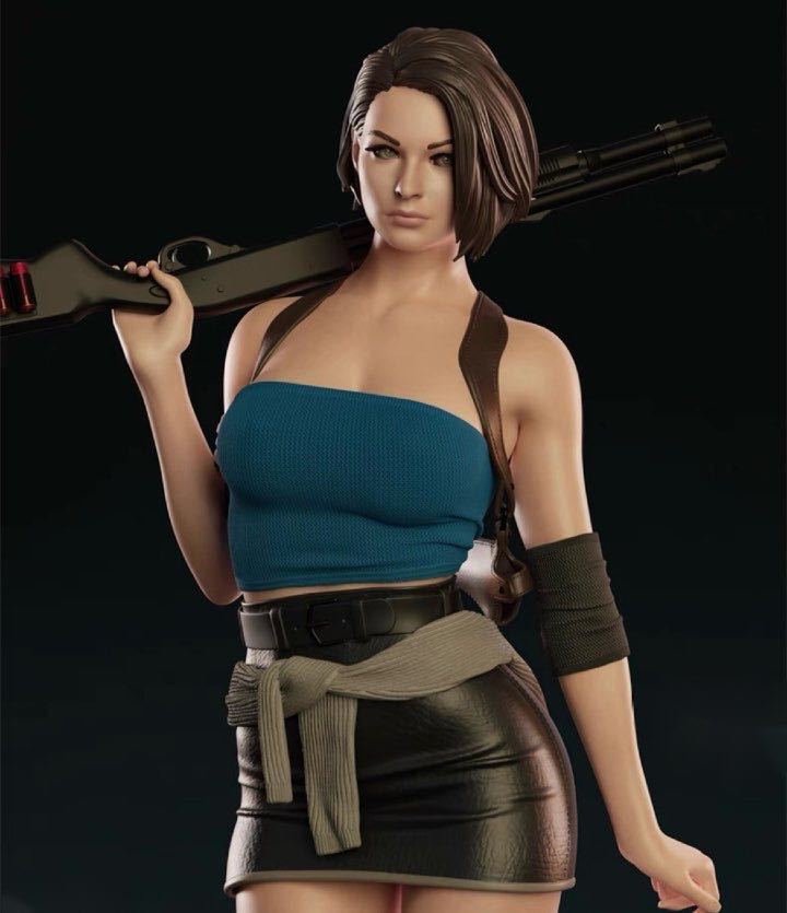 1/8 scale 24cm woman figure element body head garage kit not yet painting unassembly Jill Valentine Vaio 