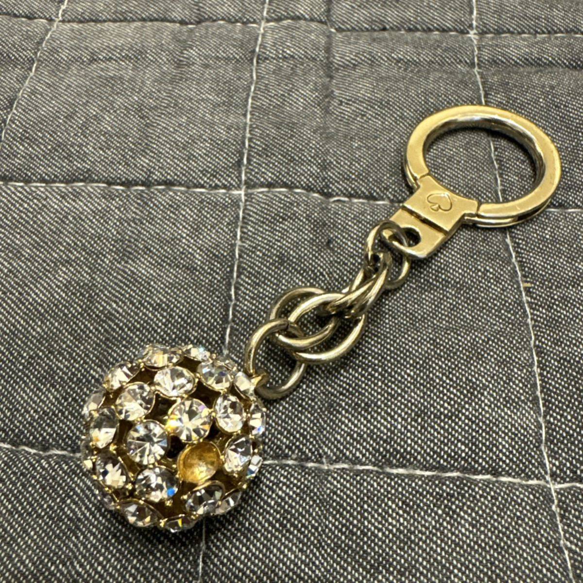 KATE SPADE NEW YORK Kate Spade New York rhinestone Crystal Ball key holder bag charm 