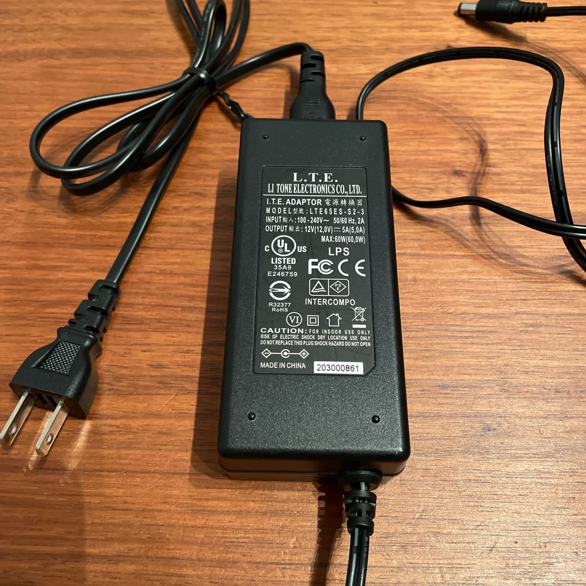 ACアダプター LTE マザーツール ＡＣアダプター LTE65ES-S2-3 100-240v 12V5A max60w_画像3