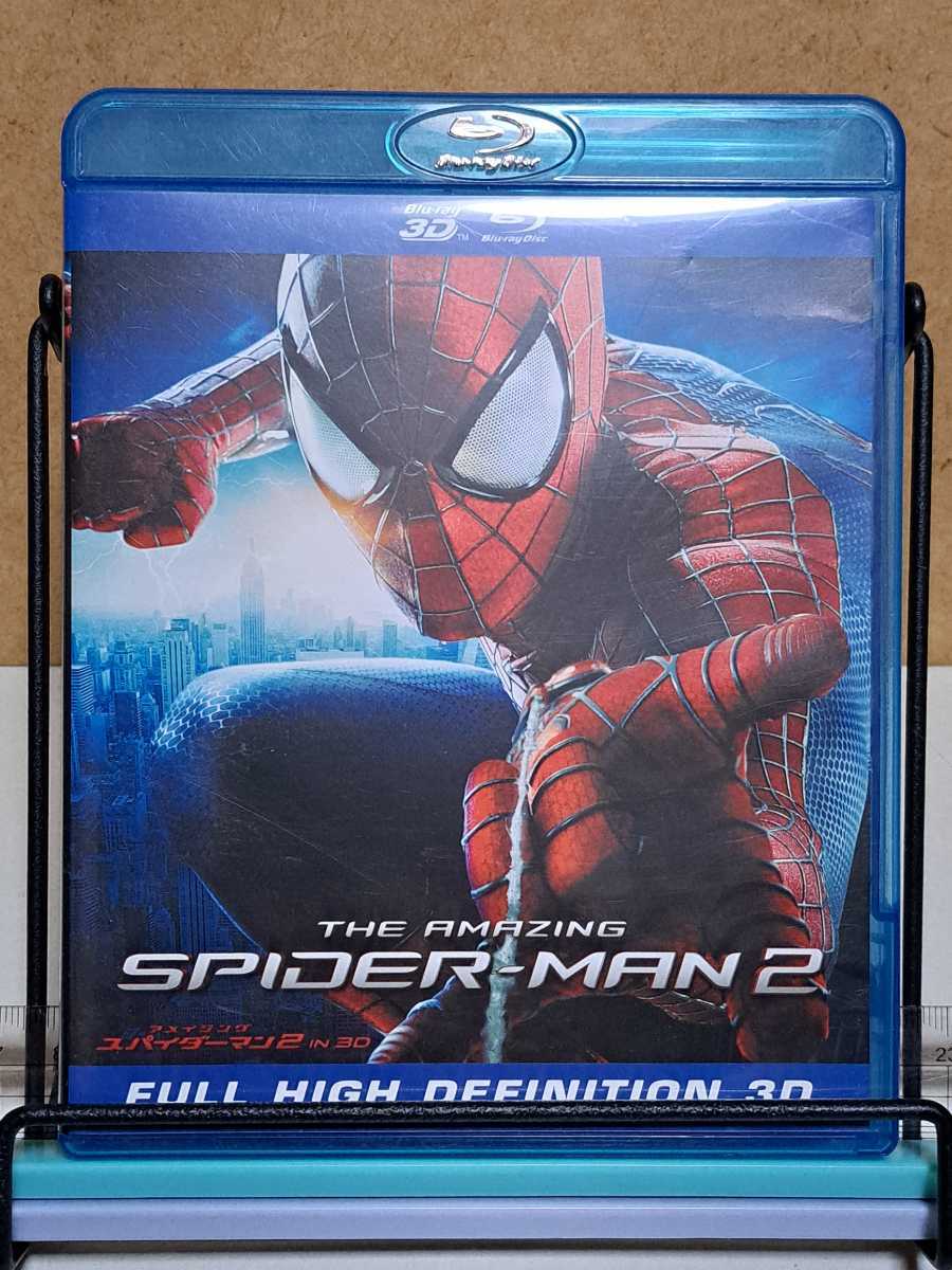 アメイジング・スパイダーマン2 IN 3D # アンドリュー・ガーフィールド / マーベルコミック セル版 中古 ブルーレイ Blu-ray + DVD 3枚組の画像1