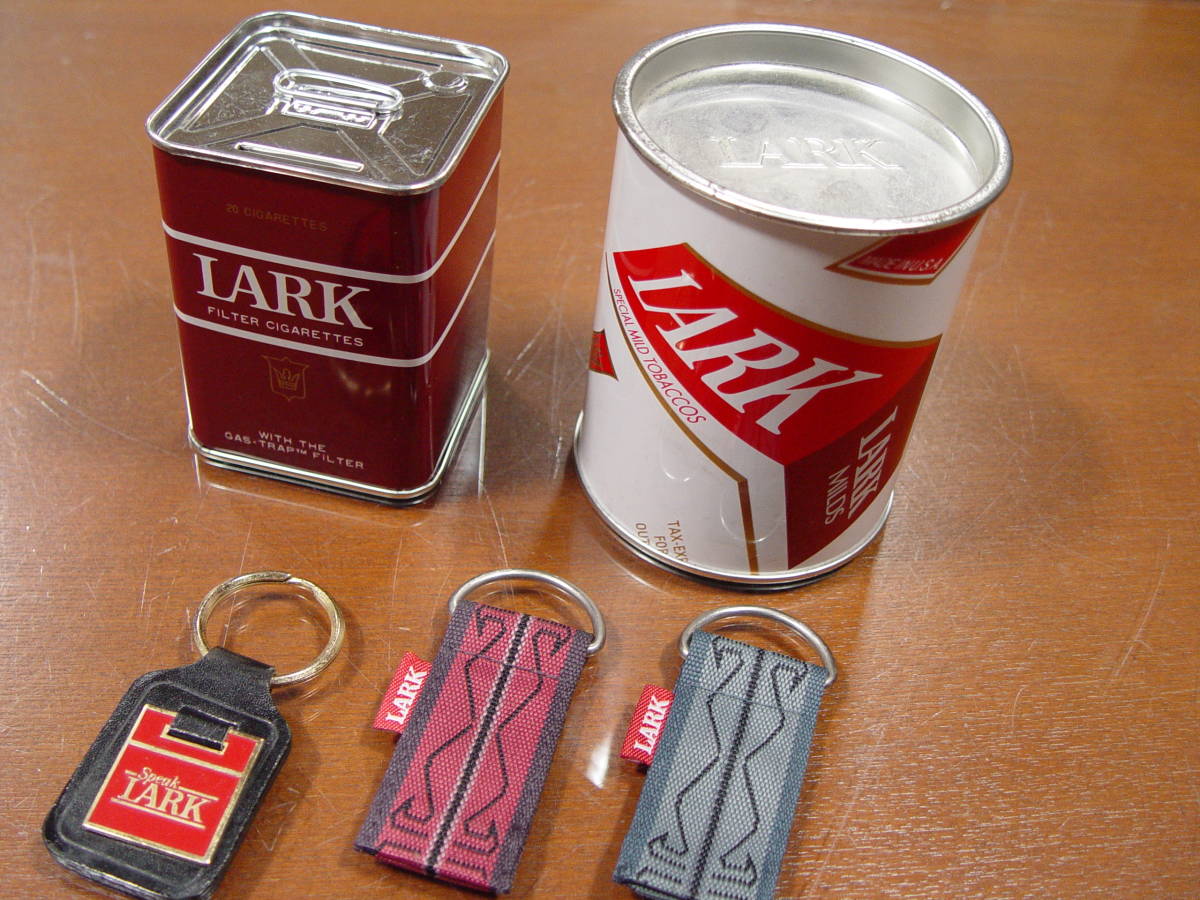 LARKla-k old Novelty steel can tin plate can savings box circle can key holder set 