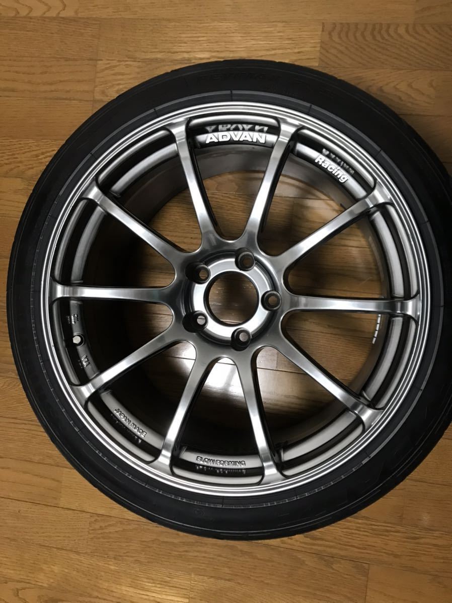 【希少】美品　ヨコハマ　ADVAN RS 18インチ9J +35/PCD114.3/5ホール 2本　シバタイヤ280 235/40/R18 23年式付_画像4