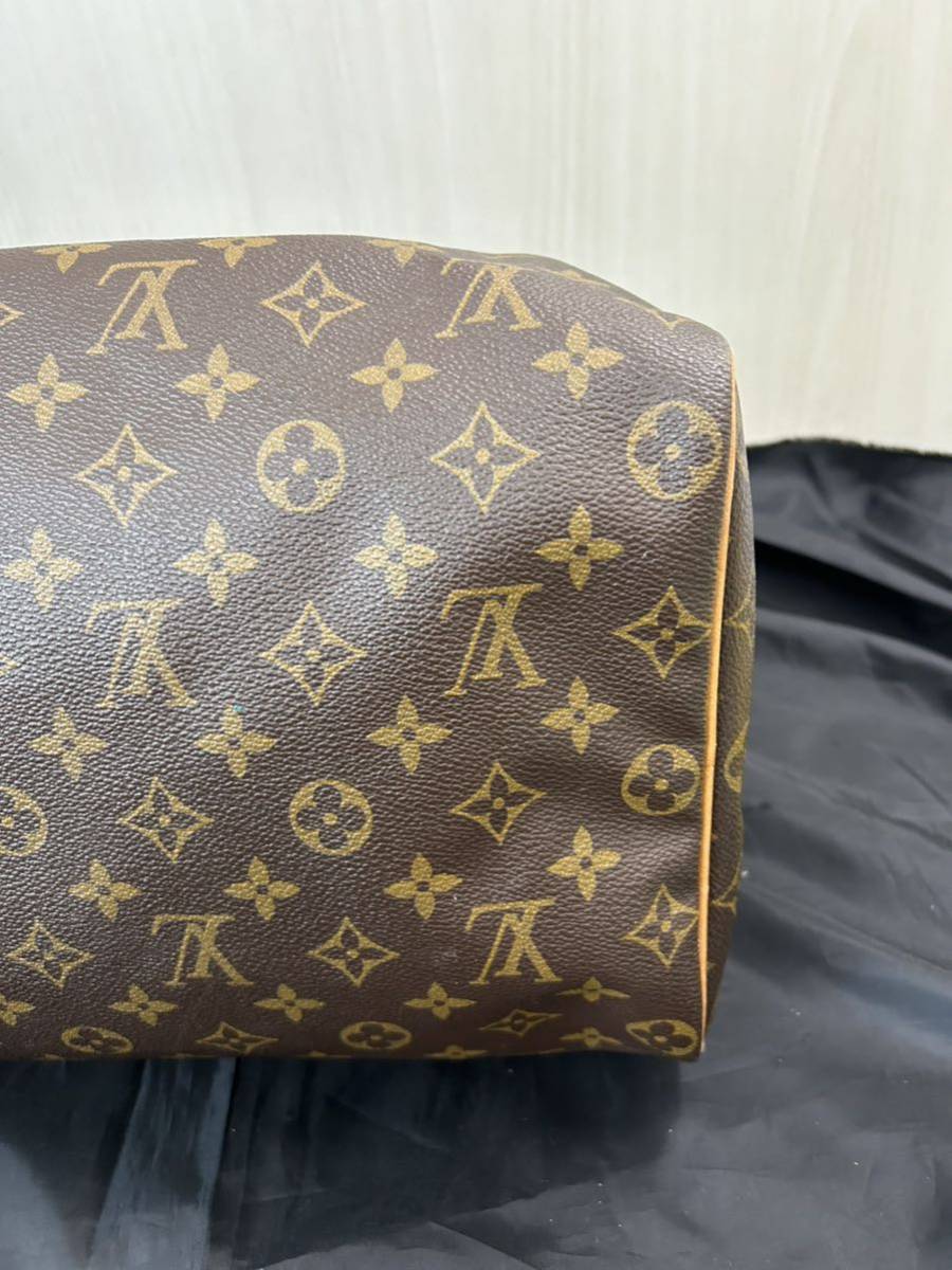 美品 LOUIS VUITTON モノグラム スピーディー40 ハンドバッグ ボストンバッグ ルイヴィトン ブラウン 鞄 _画像3