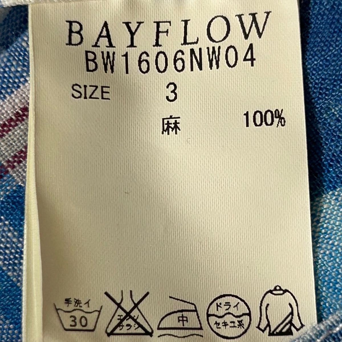 BAYFLOW ベイフロー チェックシャツ サイズ 3 レディース M サイズ