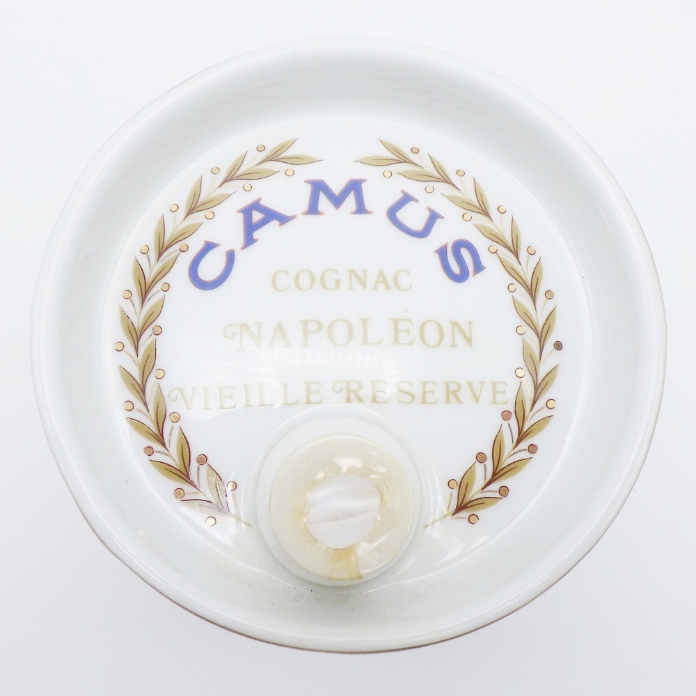 C24-83【未開栓】CAMUS NAPOLEON カミュ ナポレオン VIEILLE RESERVE ヴィエイユ リザーブ ドラム 重量約1280.8g型 古酒 替え栓/箱付き_画像5