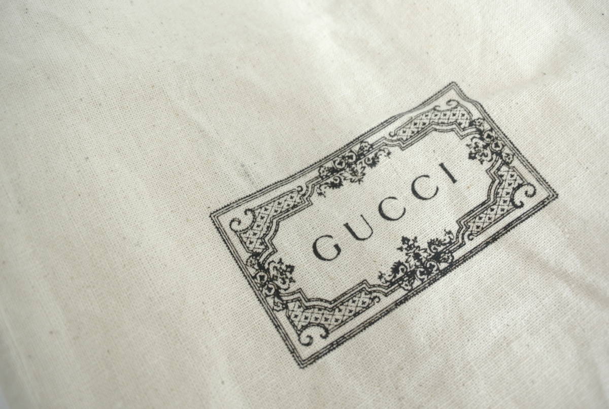 ブランド祭 グッチ ノベルティ ミニ トートバッグ GUCCI ロゴ入り エコバッグ ハンドバッグ カバン バッグインバッグにも_画像8