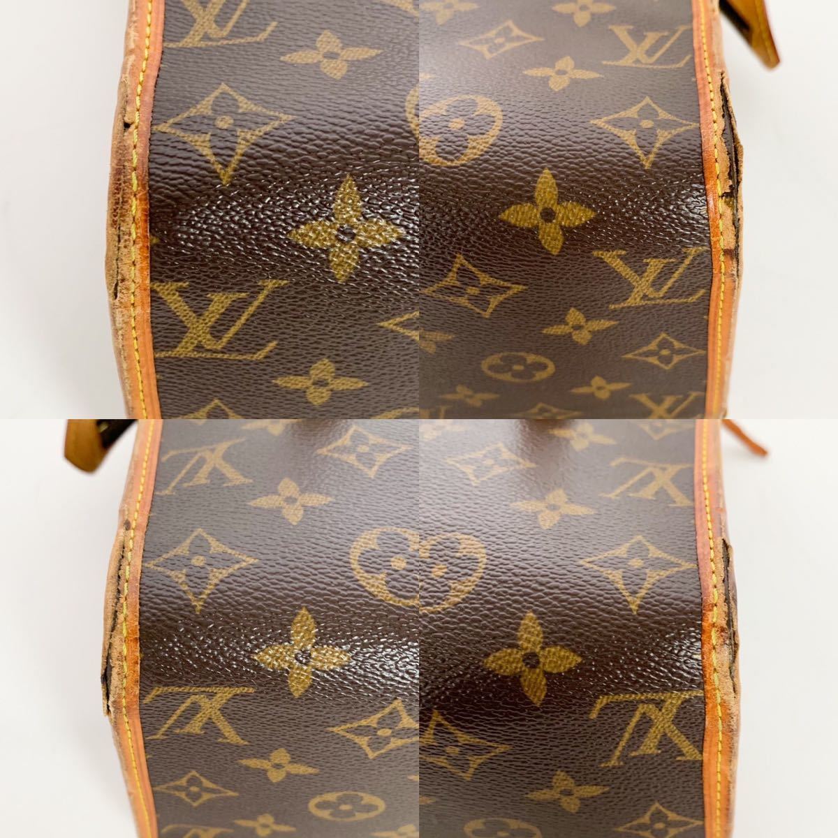 1円 ◎定価12万 LOUIS VUITTON ルイヴィトン トートバッグ ポパンクールオ M40007 モノグラム ブラウン◎_画像6