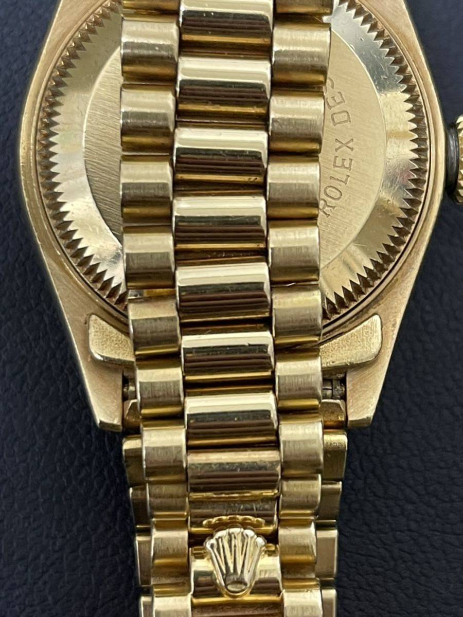 美品 ロレックス 中古 レディース ROLEX デイトジャスト 自動巻 8570F ダイヤ YG イエローゴールド K18 18金 rolexの画像3