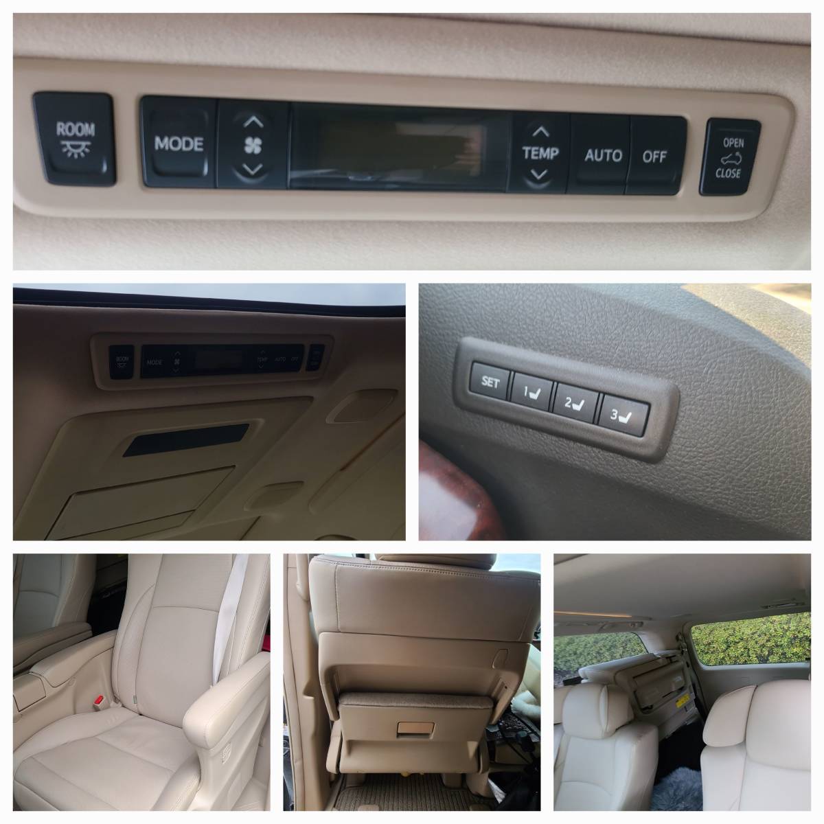 トヨタ ヴェルファイア 3.5 V6 スロコン シーケンシャル サンルーフ DVD Bluetooth 両側パワスラ 室内灯LED 9.4万km 車検R6.10の画像7
