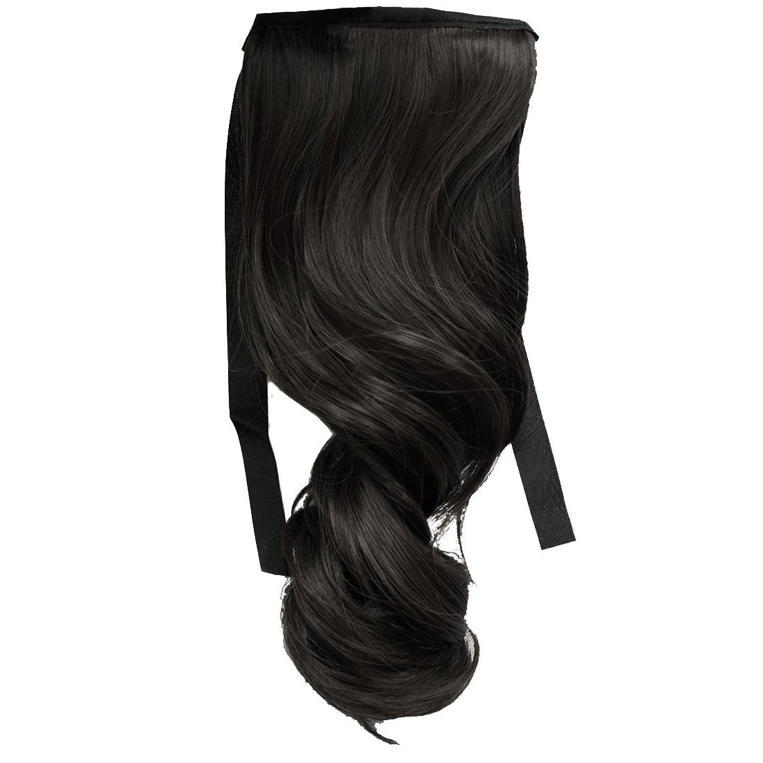  ponytail wig wig ponytail woman long ponytail wig car Lee hair 25cm natural black 