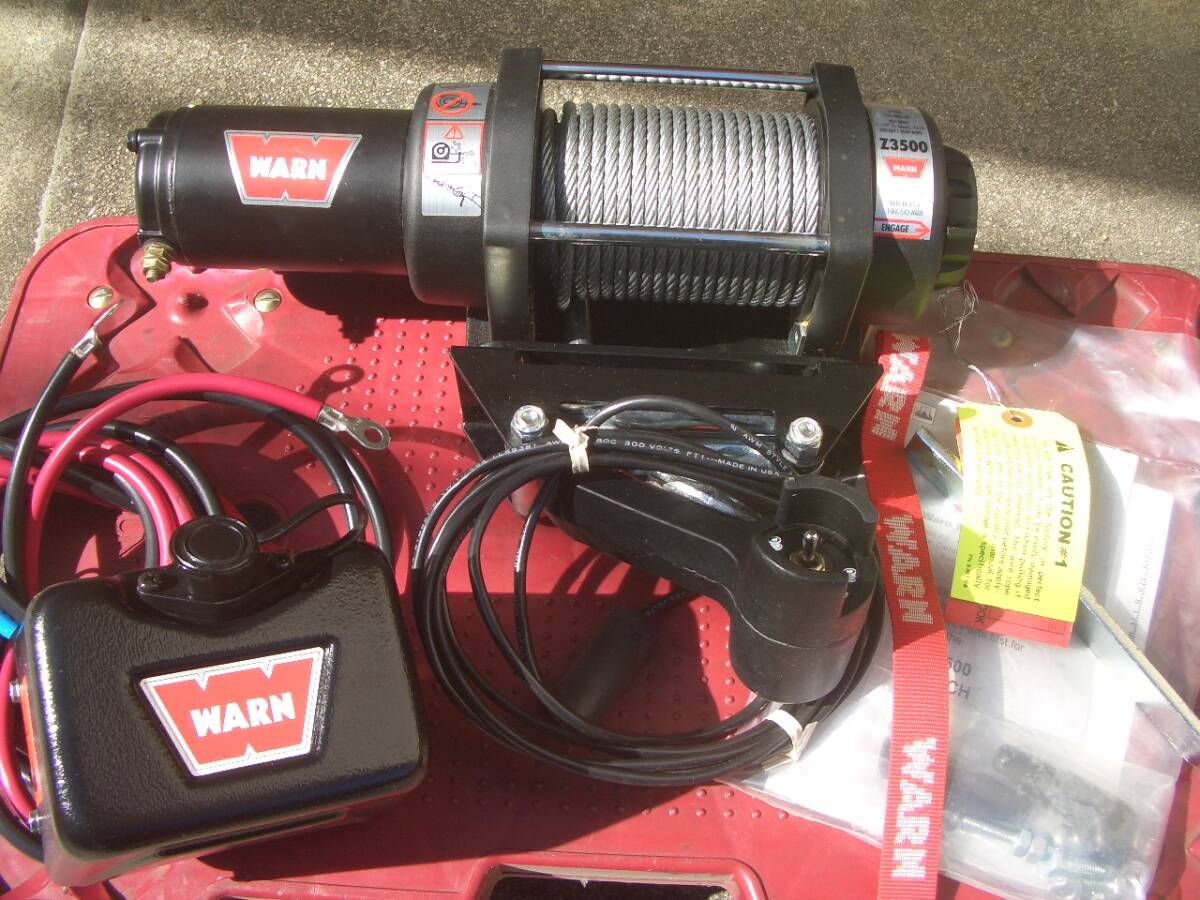  winch electric WARN Z3500 12V new goods unused goods 