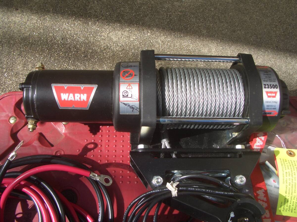  winch electric WARN Z3500 12V new goods unused goods 